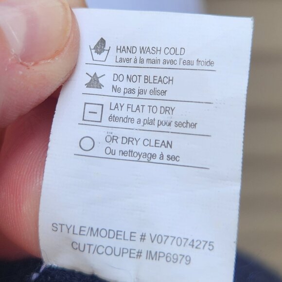 Vince Multicolor Color-Block Sweater Wool Cashmere Drop-Shoulder Blue Gray Black - Picture 15 of 15